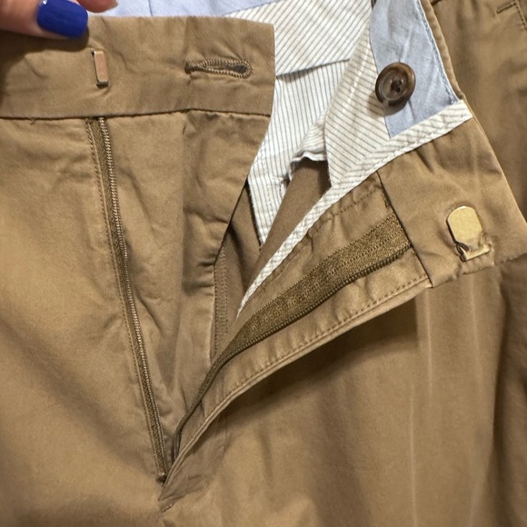 Banana Republic Men’s Khaki Chino Pants Straight Fit Flat Front Sz 34/30 - Picture 5 of 12